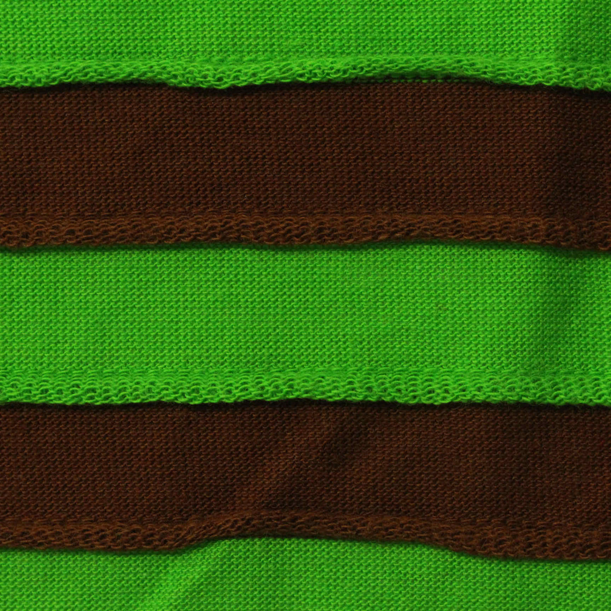 Green Horizontal-Stripe Knit, Cotton, 160 gsm