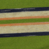 Green Horizontal-Stripe Knit, Poly-Cotton