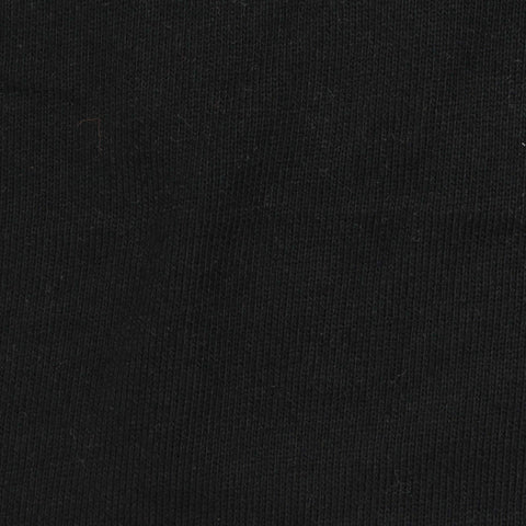 Cotton Polyester French Terry Fabric, 280 gsm, 185 cm — Black