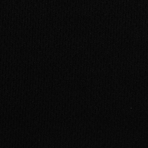 100% Polyester Birdseye Knit Fabric, 135 gsm, 150 cm — Black