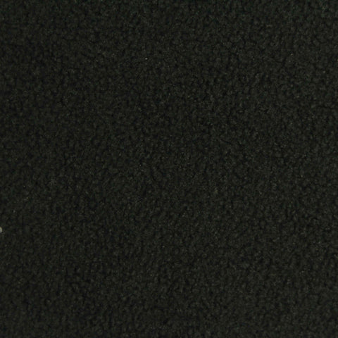 100% Polyester Fleece Fabric, 265 gsm, 150 cm — Black