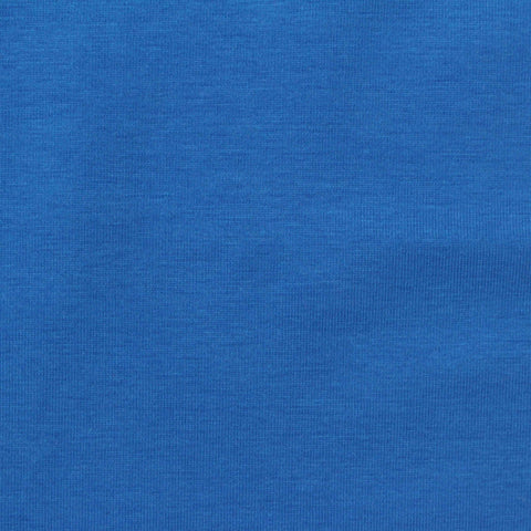 Cotton Stretch Jersey Knit Fabric, 165 gsm, 170 cm — Blue