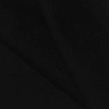 Polyester Viscose Stretch Scuba Knit Fabric, 449 gsm — Black