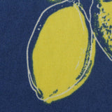 Bold Floral Brushed Polyester Milk Silk Knit Fabric, 150 gsm, 165 cm — Navy