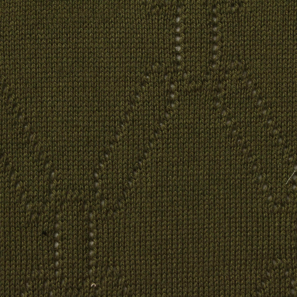 Olive Eyelet Pointelle Knit, Viscose-Nylon