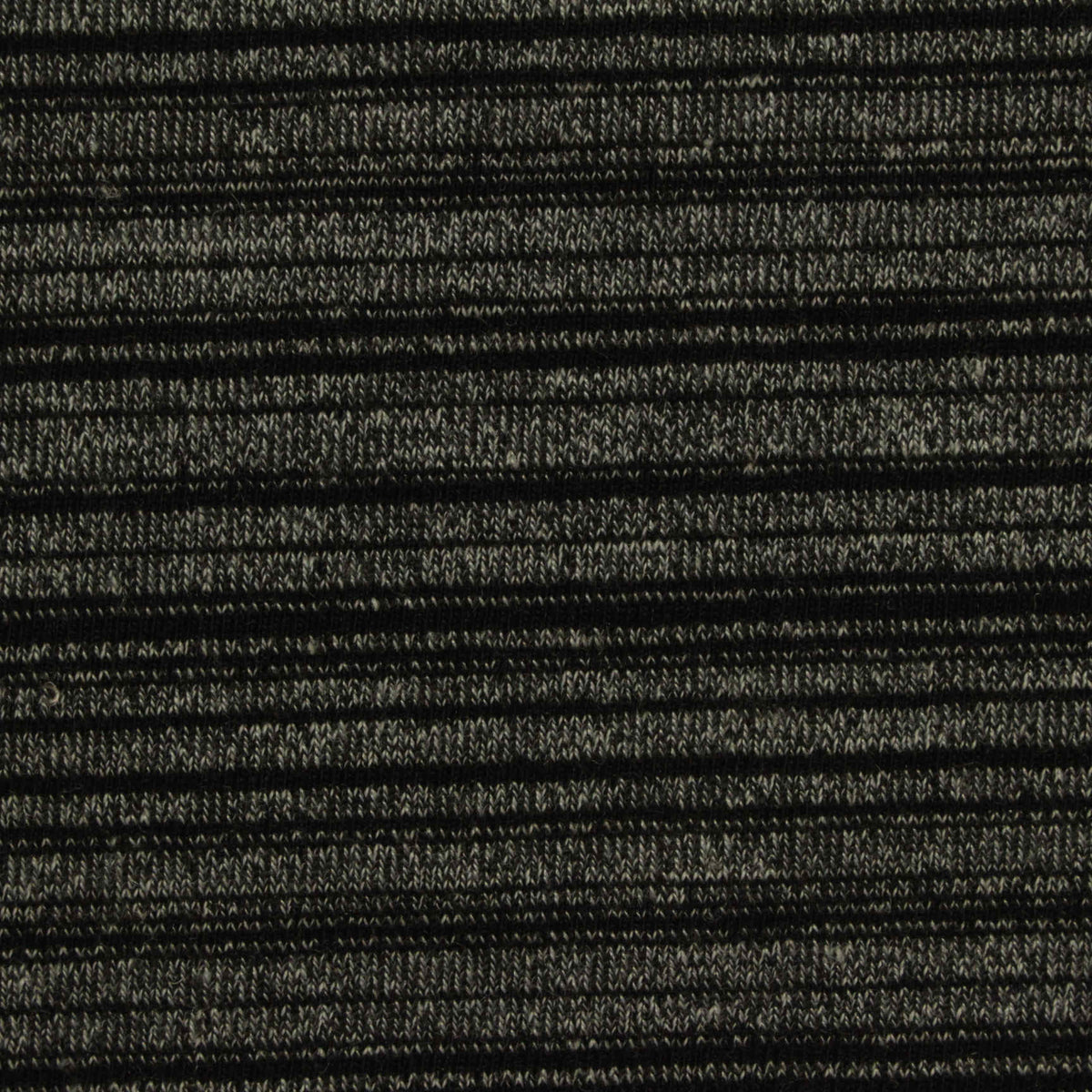 Black Marl Jersey Knit, Poly-Viscose, 204 gsm