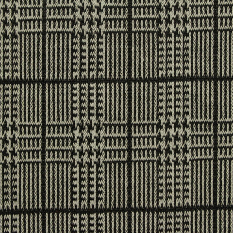 Black Plaid Jacquard, Polyester, 275 gsm