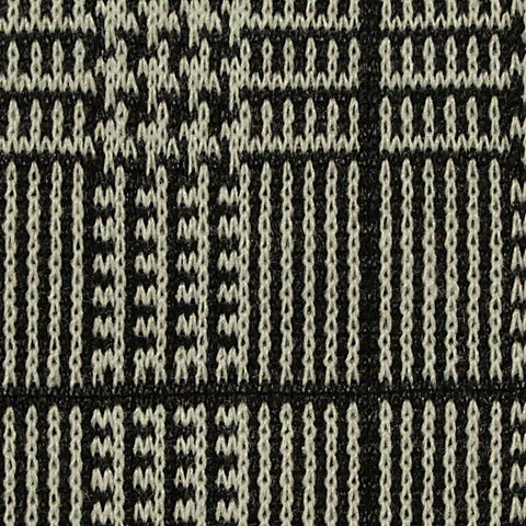 Black Plaid Jacquard, Polyester, 275 gsm