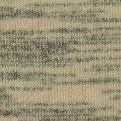 Cream Marl Chunky Knit, Viscose-Poly, 210 gsm