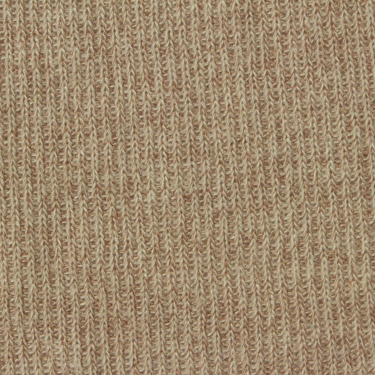 Heathered Beige Marl Rib Knit, Viscose-Poly