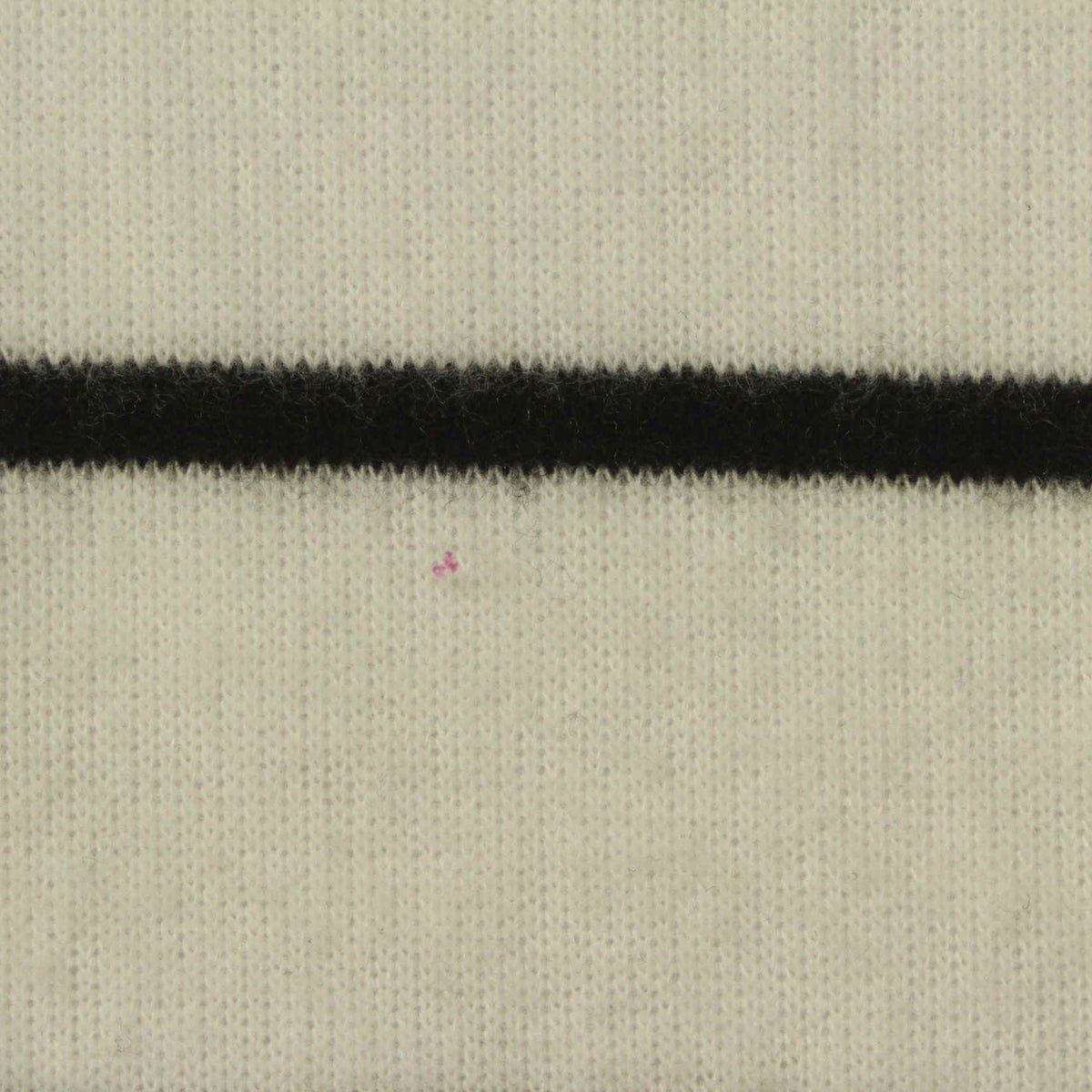 Black Horizontal-Stripe Chunky Knit, Poly-Viscose, 190 gsm