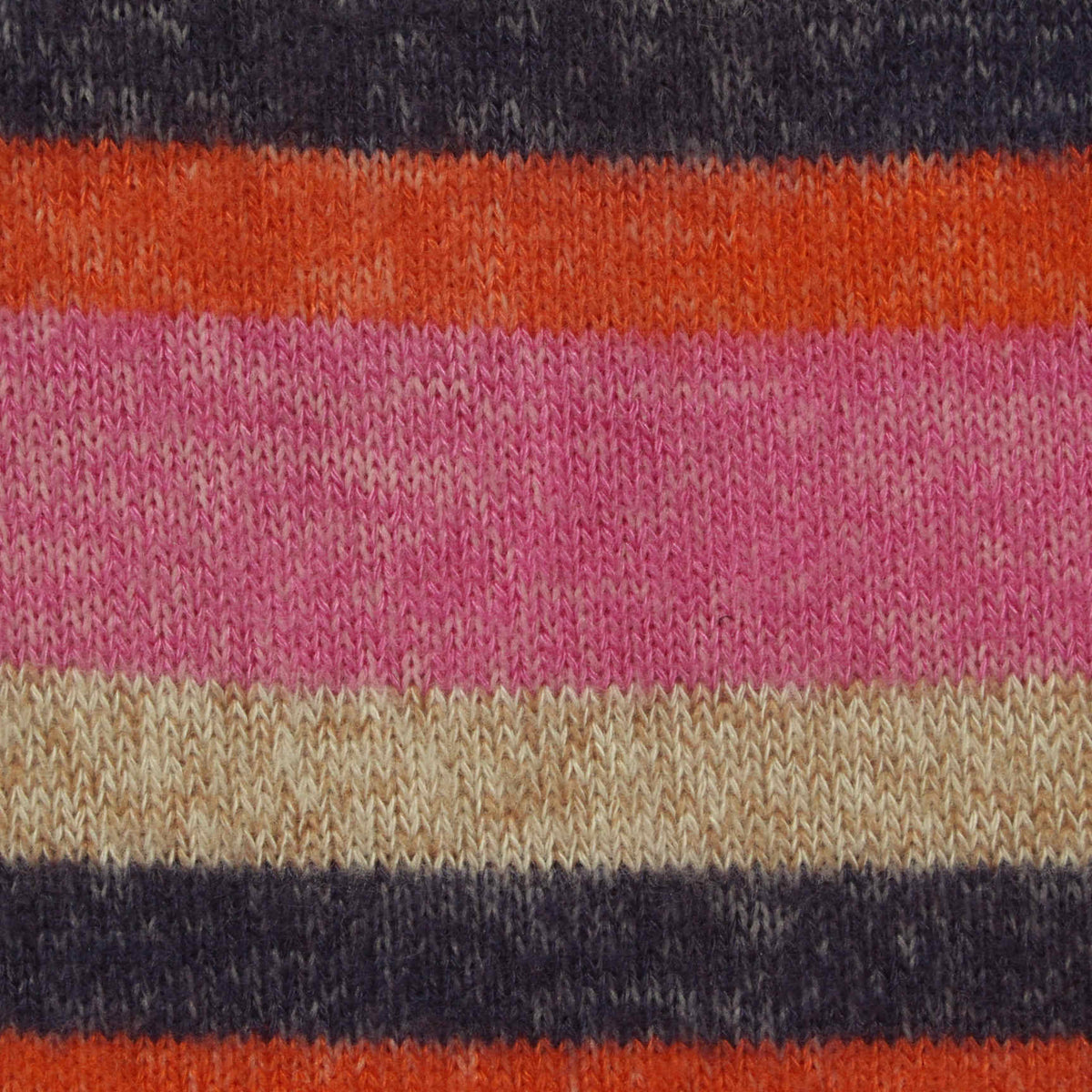 Dark Grey Horizontal-Stripe Chunky Knit, Viscose-Poly, 220 gsm, 160 cm, ref EF-227911