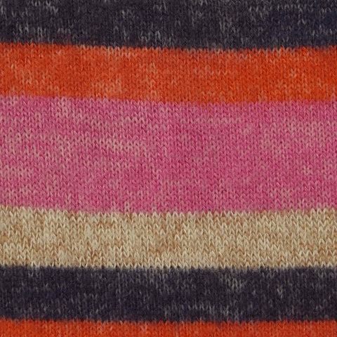 Dark Grey Horizontal-Stripe Chunky Knit, Viscose-Poly, 220 gsm, 160 cm, ref EF-227911