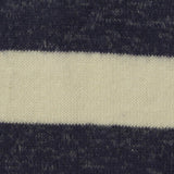 Cream Horizontal-Stripe Chunky Knit, Viscose-Poly