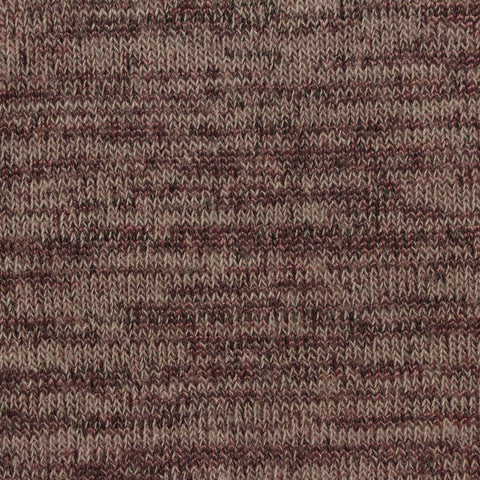 Brown Marl Chunky Knit, Poly-Viscose, 210 gsm