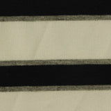 Black Horizontal-Stripe Knit, Poly-Viscose