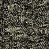 Black Marl Rib Knit, Viscose-Poly — texture