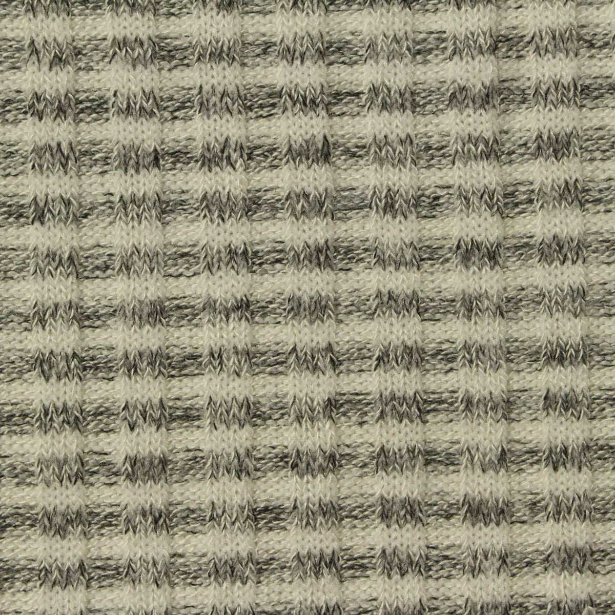 Grey Marl Rib Knit, Viscose-Poly, 240 gsm