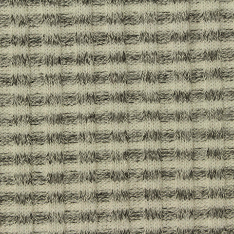 Grey Marl Rib Knit, Viscose-Poly, 240 gsm