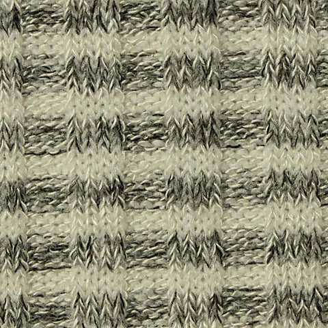 Grey Marl Rib Knit, Viscose-Poly, 240 gsm
