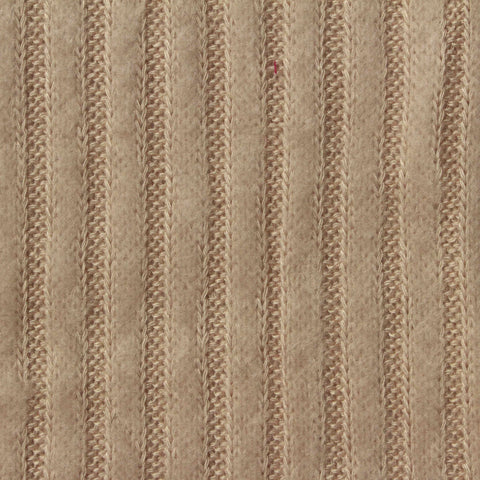 Brushed Viscose Stretch Chunky Knit Fabric, 205 gsm, 150 cm — Beige