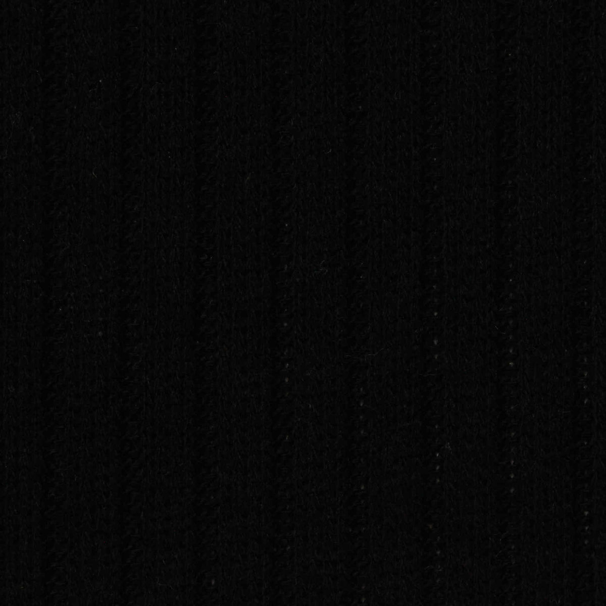 Polyester Viscose Stretch Rib Knit Fabric, 215 gsm, 150 cm — Black