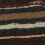 Brown Horizontal-Stripe Chunky Knit, Poly-Viscose