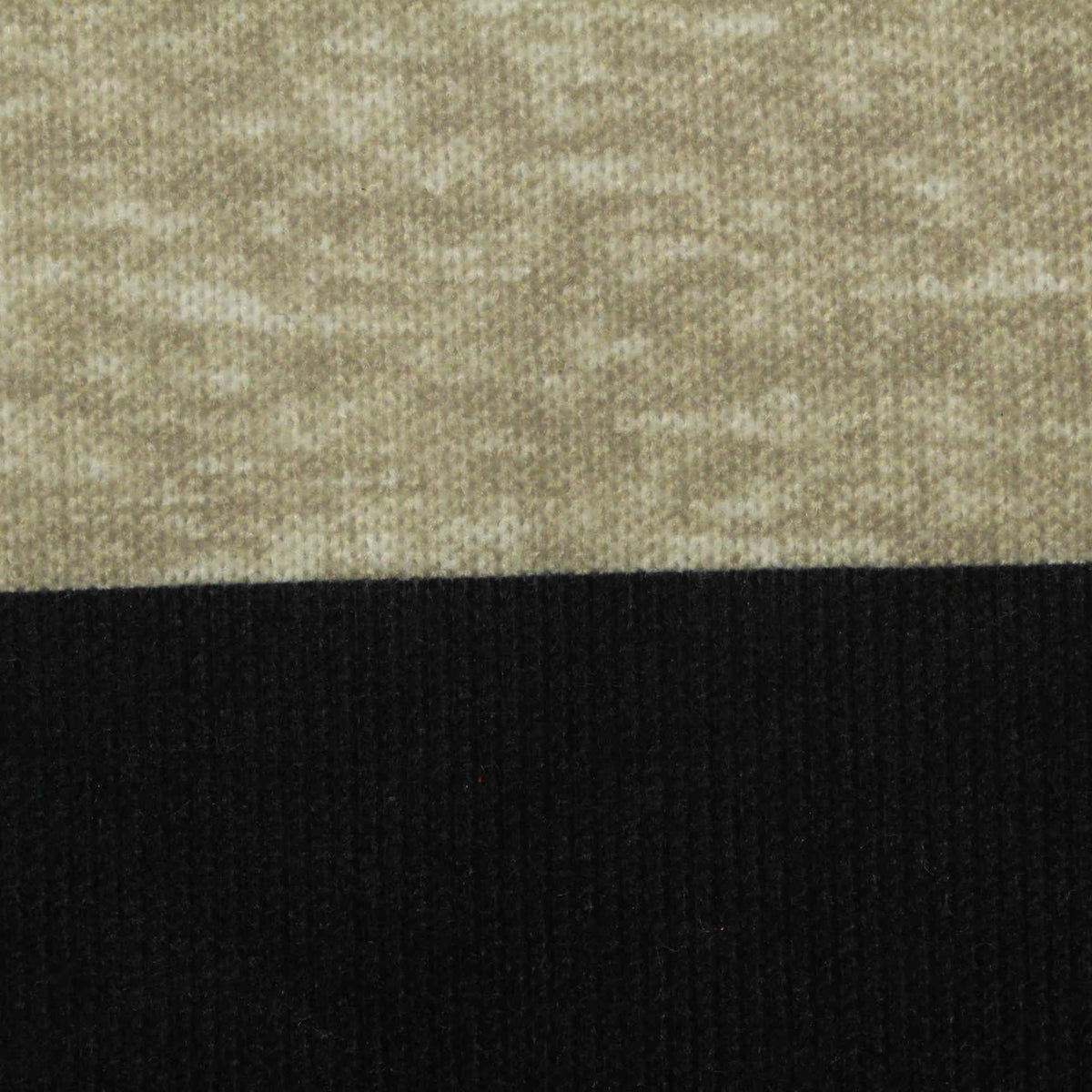 Marled Beige Horizontal-Stripe Knit, Polyester