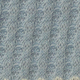Light Blue Horizontal-Stripe Chunky Knit, Viscose-Poly — texture