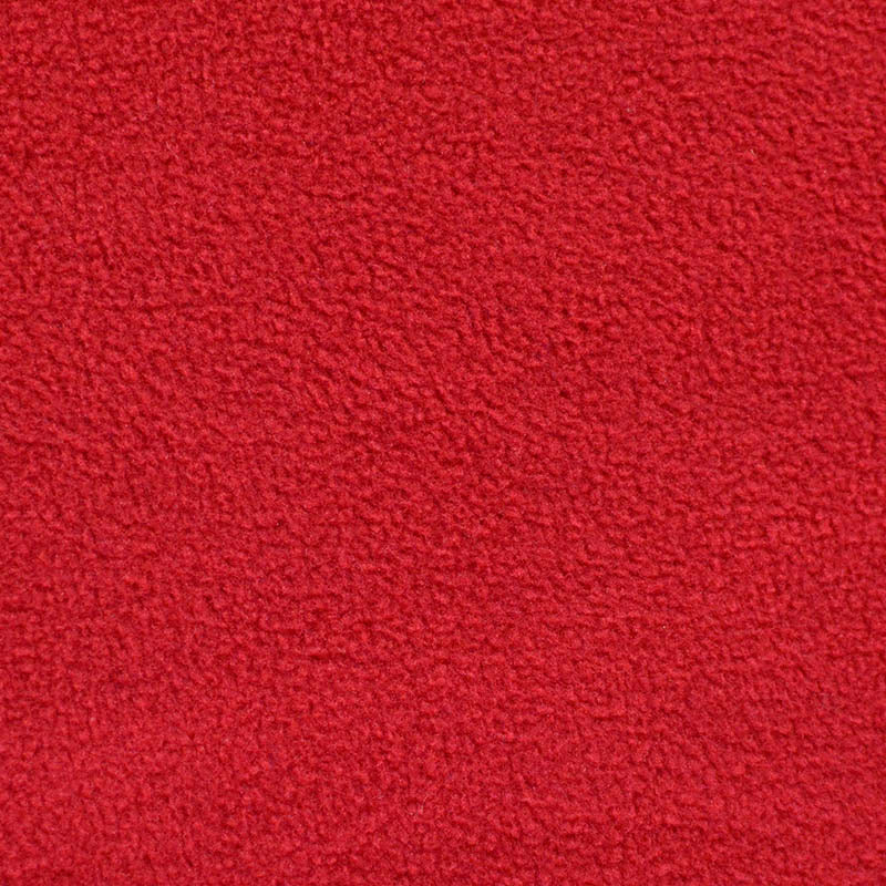 100% Polyester Fleece Fabric, 196 gsm, 157 cm — Red