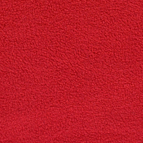 100% Polyester Fleece Fabric, 196 gsm, 157 cm — Red
