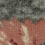 Pink Floral Chunky Knit, Polyester — texture