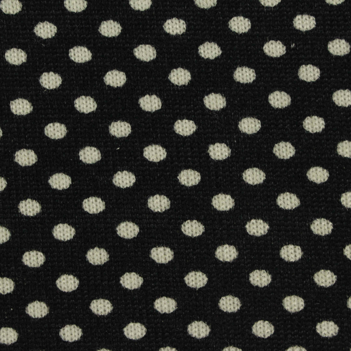 White Dots Jersey Knit, Polyester, 240 gsm