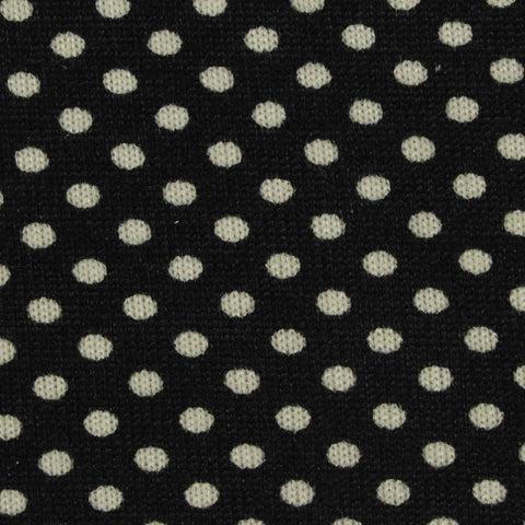 White Dots Jersey Knit, Polyester, 240 gsm