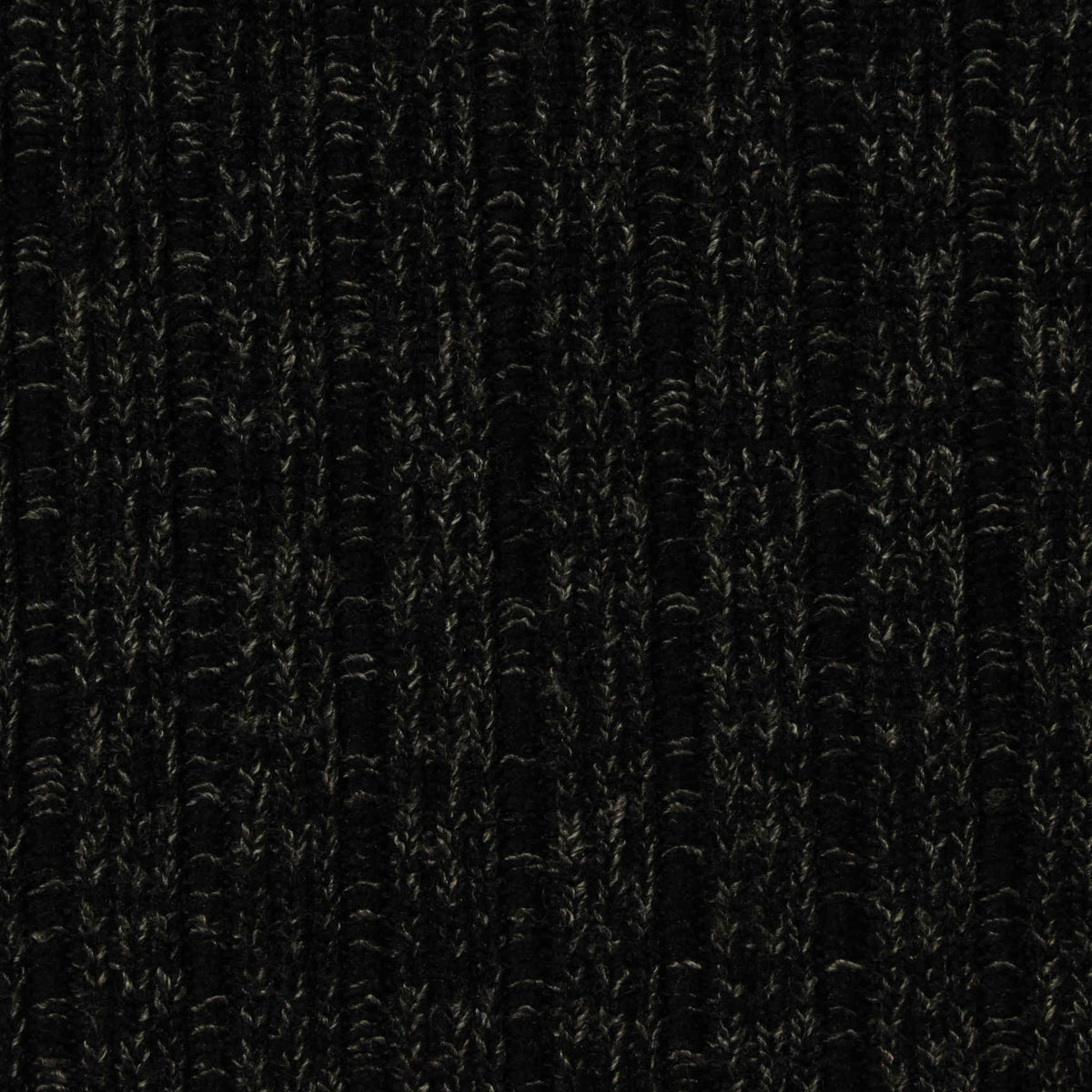 Black Marl Chunky Knit, Poly-Viscose, 450 gsm