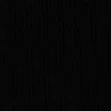 Polyester Viscose Chunky Knit Fabric, 427 gsm, 155 cm — Black