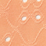 Peach Eyelet Knit, Polyester — texture