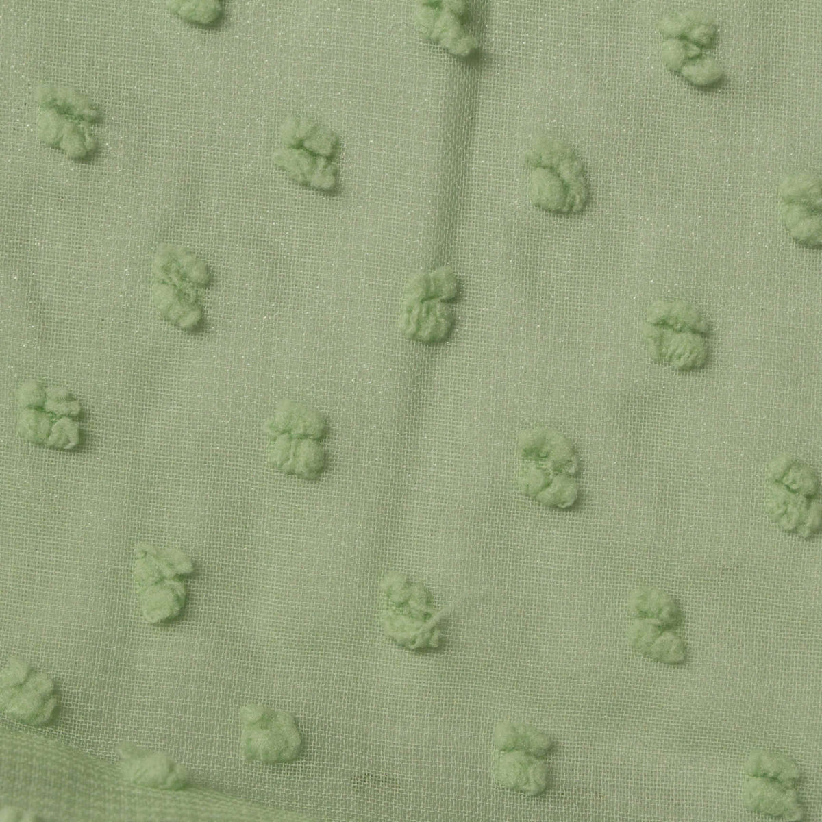 100% Polyester Chiffon Fabric, 85 gsm, 148 cm — Green