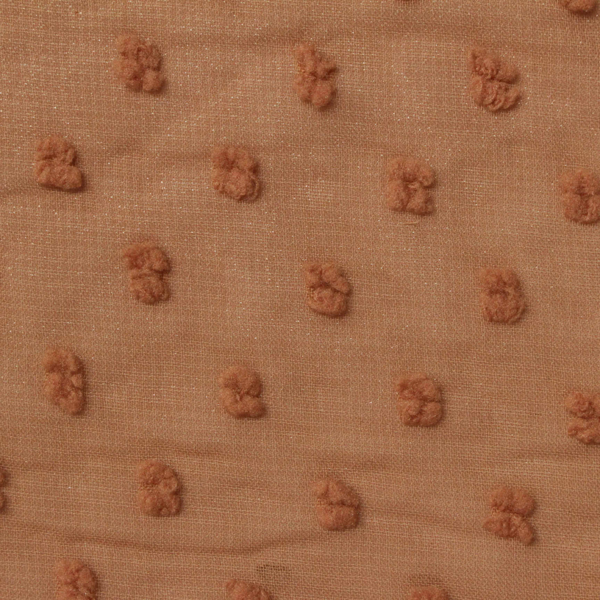 100% Polyester Chiffon Fabric, 85 gsm, 148 cm — Brown