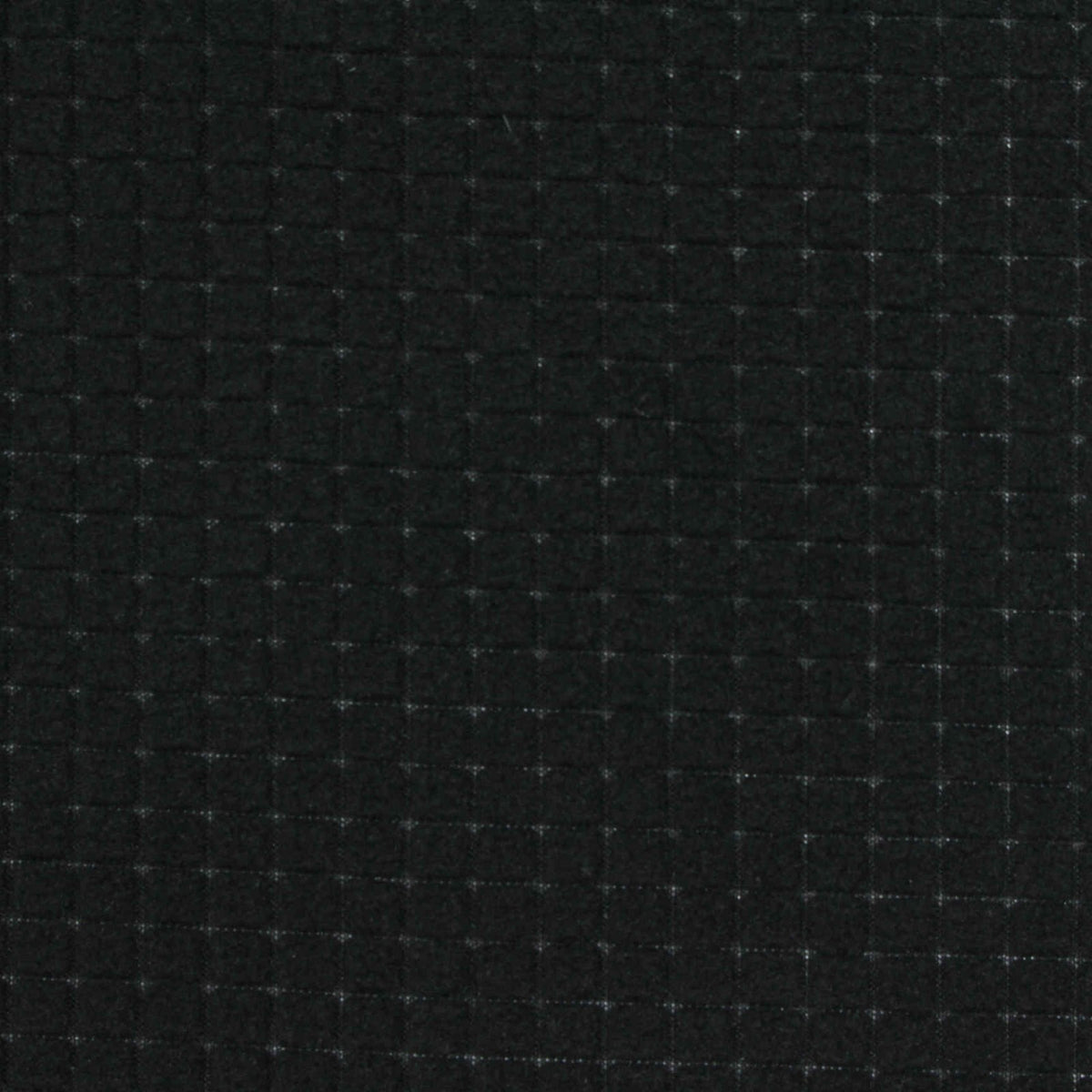 Black Tone-on-Tone Grid Fleece, Polyester