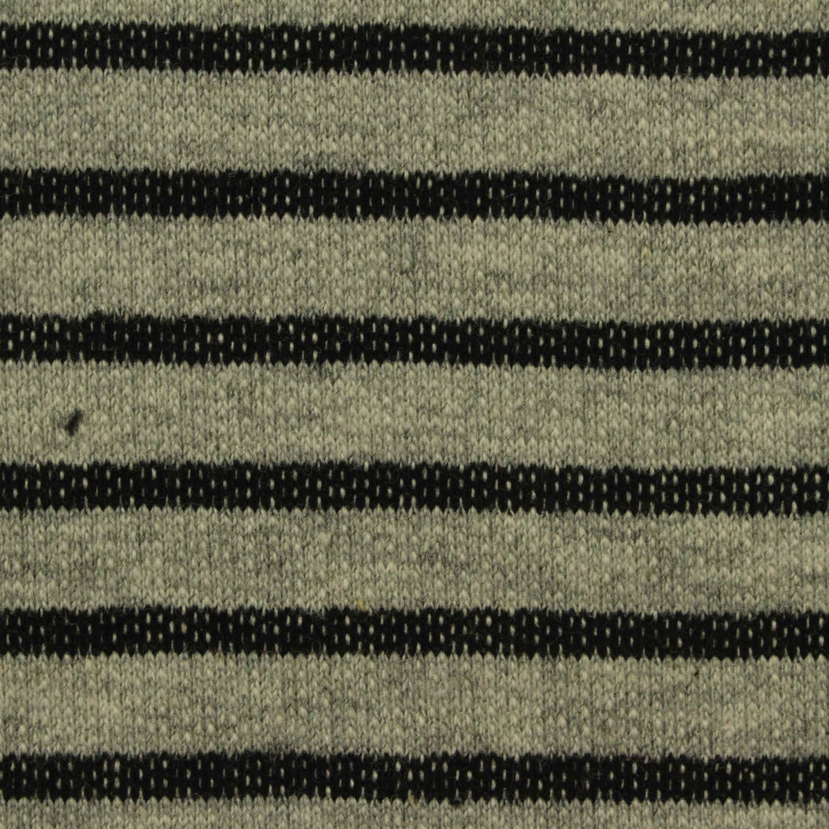 Light Grey Stripes French Terry, Cotton-Poly