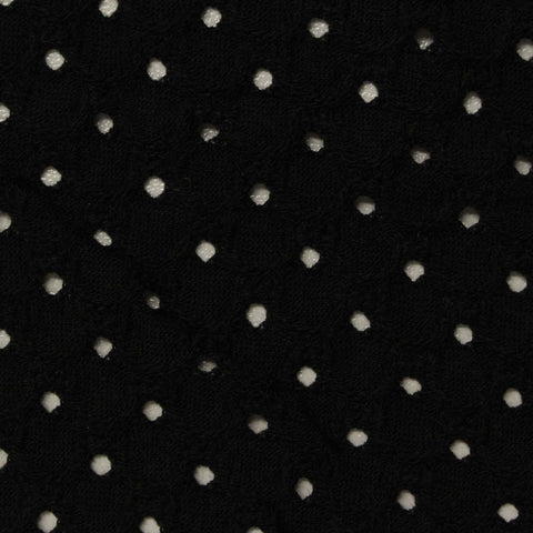 White Dots Knit, Poly-Cotton
