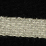 Black Horizontal-Stripe Knit, Viscose — texture