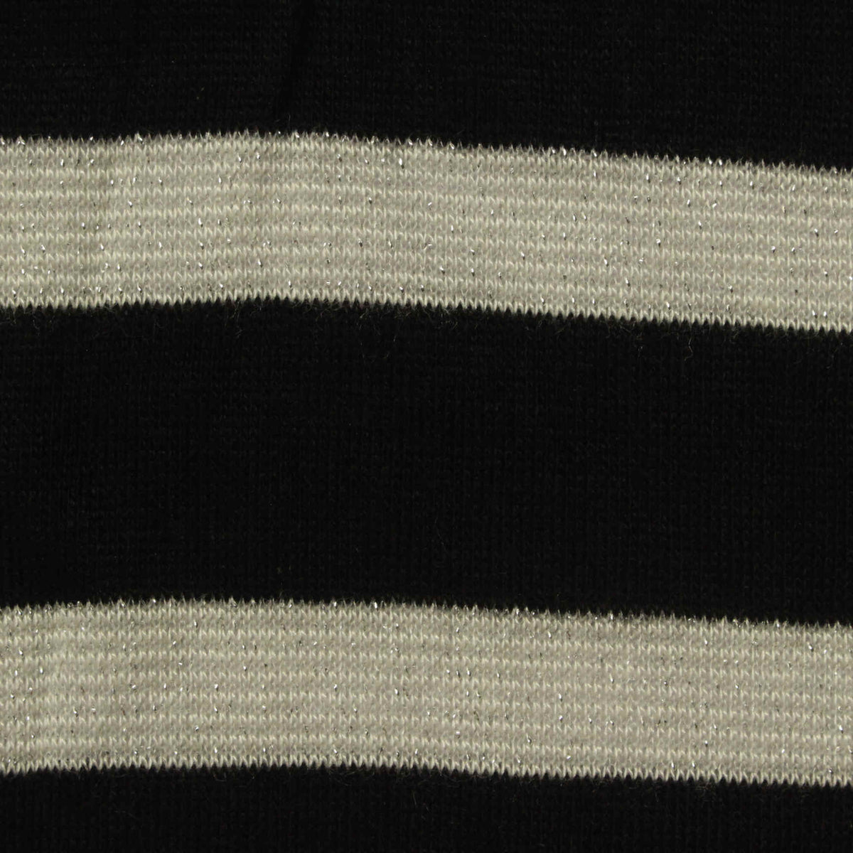 Black Horizontal-Stripe Knit, Viscose, 150 gsm, ref EF-228161