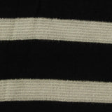 Black Horizontal-Stripe Knit, Viscose