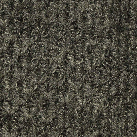 Dark Grey Marl Rib Knit, Viscose-Poly, 170 gsm