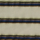 Cream Horizontal-Stripe Rib Knit, Polyester