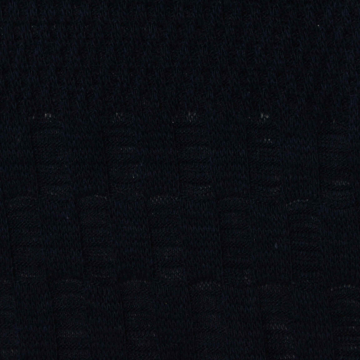 Dark Blue Geometric-Square Pointelle Knit