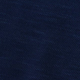 Dark Blue Heathered-Marl Interlock Knit, Polyester