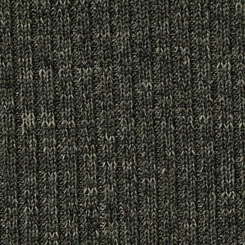 Light Grey Marl Rib Knit, Polyester, 175 gsm